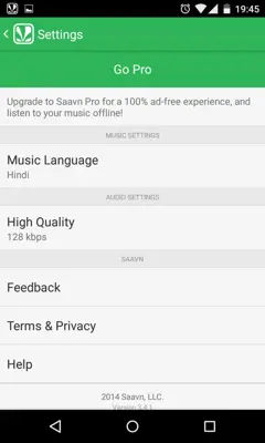 Saavn Music & Radio android App screenshot 1